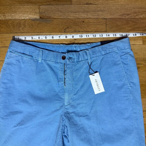 Ledbury Blue Chino Shorts Mens Size 34 7 Inch Inseam - Picture 6 of 9